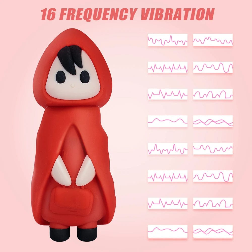 Lurevibe - Little Red Riding Hood Christmas Orgasm Egg Vibrating Clitoris Nipples Stimulator - Lurevibe