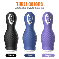 Lurevibe - Dragon Suction Rotating Trainer Male Masturbators Oral Vaginal Penis Vibrator - Lurevibe