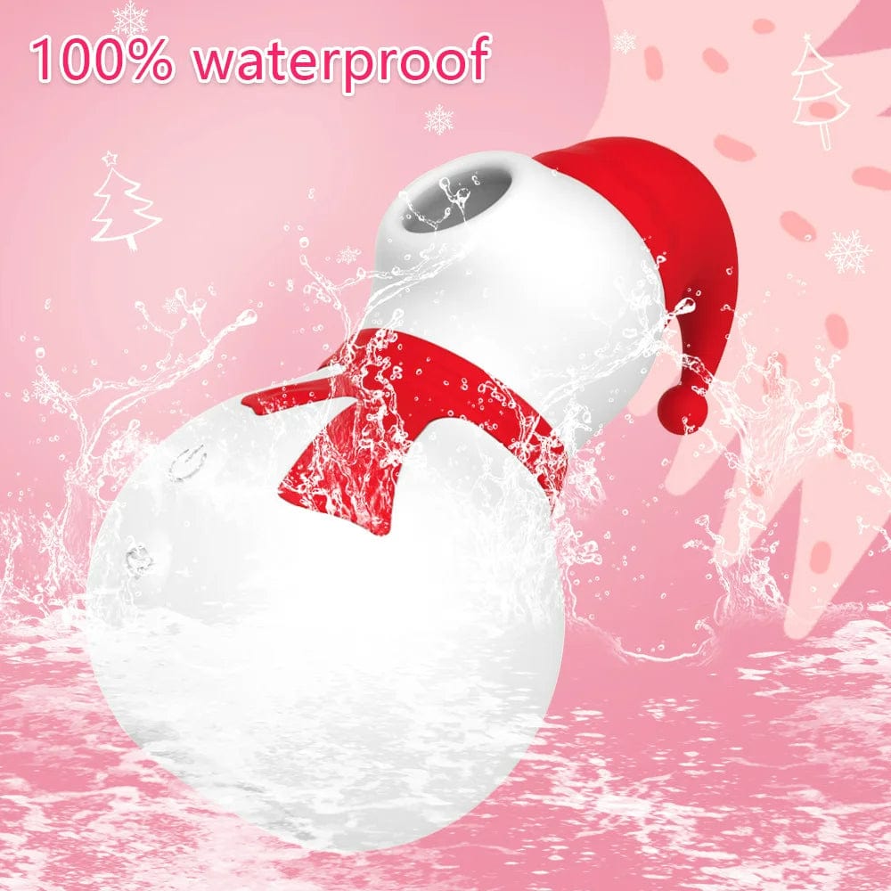 Lurevibe -  Christmas Snowman Vacuum Powerful Sucking Vibrator - Lurevibe
