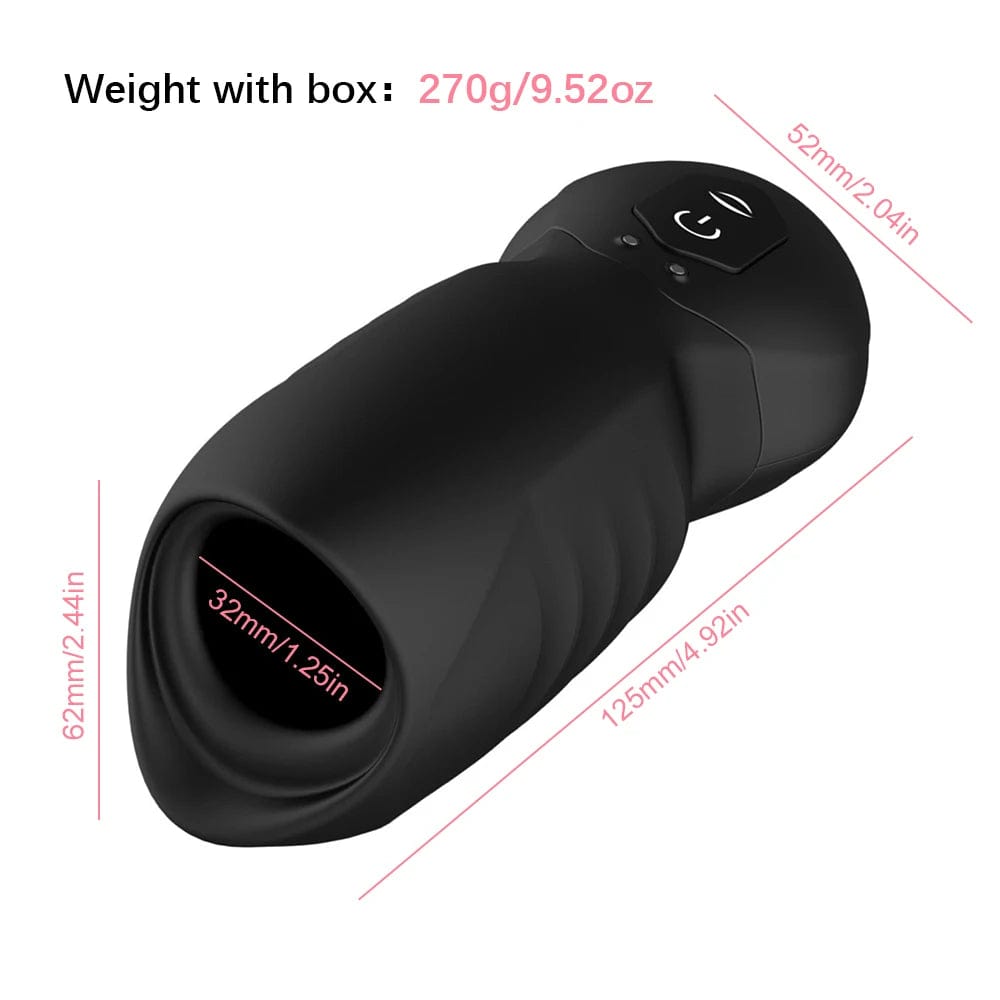 Lurevibe - Dragon Suction Trainer Male Masturbator Oral Vaginal Penis Vibrator - Lurevibe