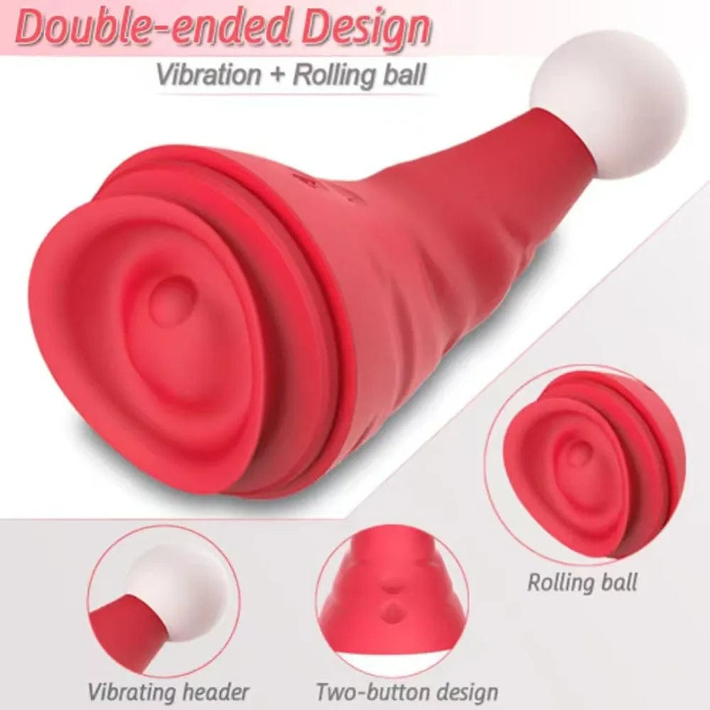 Lurevibe - Santa Hat Vibrator 15 Speed Cunnilingus Masturbator Clit G-Spot Stimulator For Christmas - Lurevibe