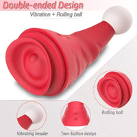 Lurevibe - Santa Hat Vibrator 15 Speed Cunnilingus Masturbator Clit G-Spot Stimulator For Christmas - Lurevibe