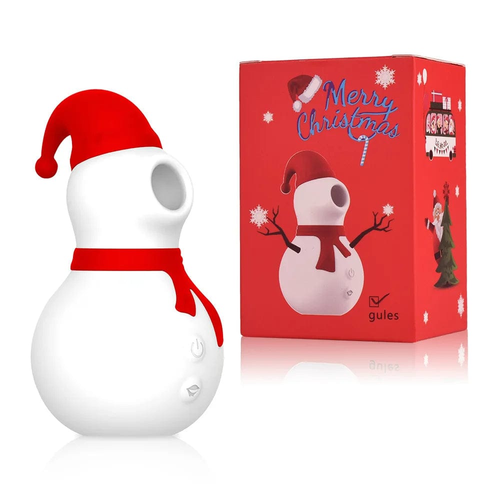 Lurevibe -  Christmas Snowman Vacuum Powerful Sucking Vibrator - Lurevibe