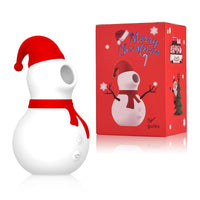 Lurevibe -  Christmas Snowman Vacuum Powerful Sucking Vibrator - Lurevibe