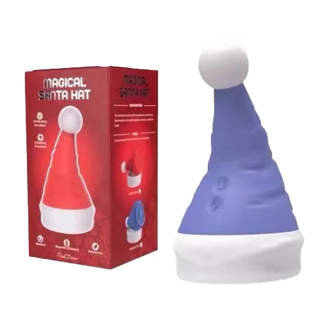 Lurevibe - Santa Hat Vibrator 15 Speed Cunnilingus Masturbator Clit G-Spot Stimulator For Christmas - Lurevibe