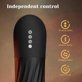 Lurevibe - Rocket 3d Realistic Textured Electric Stroker With 5 Thrusting Rotating Modes - Lurevibe