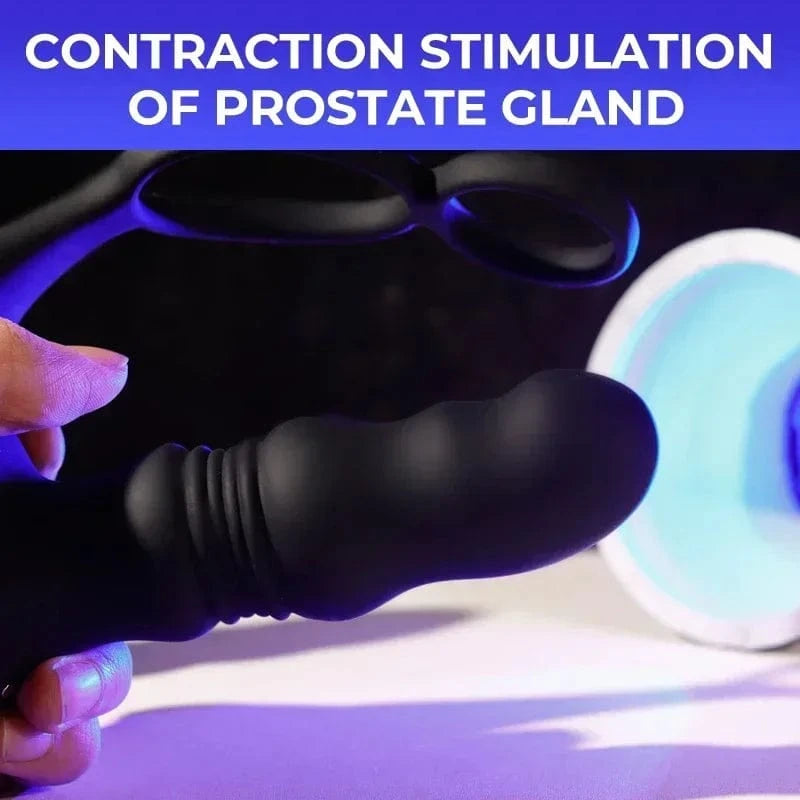 Massager Masturbation 9 Frequency Remote Control Anal Vibrator with Cock Ring - Lurevibe