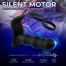 Massager Masturbation 9 Frequency Remote Control Anal Vibrator with Cock Ring - Lurevibe