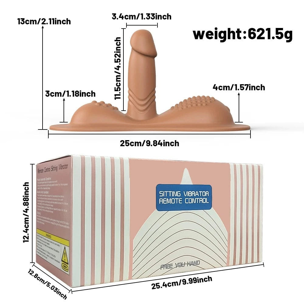 Ride-on Vibrating Clit Anal G Spot Stimulation Dildo Sex Machine - Lurevibe