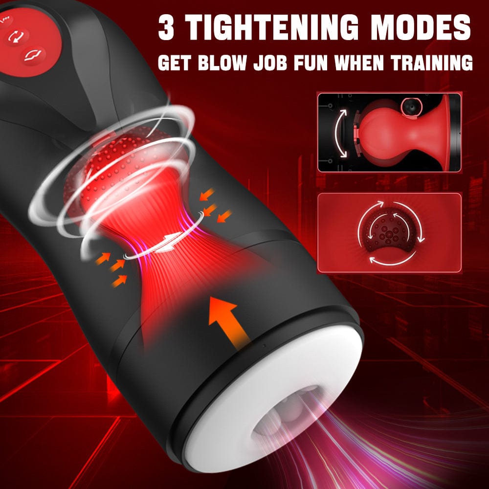 3 Swirling 5 Tightening 10 Vibration Male Blowjob Stroker - Lurevibe
