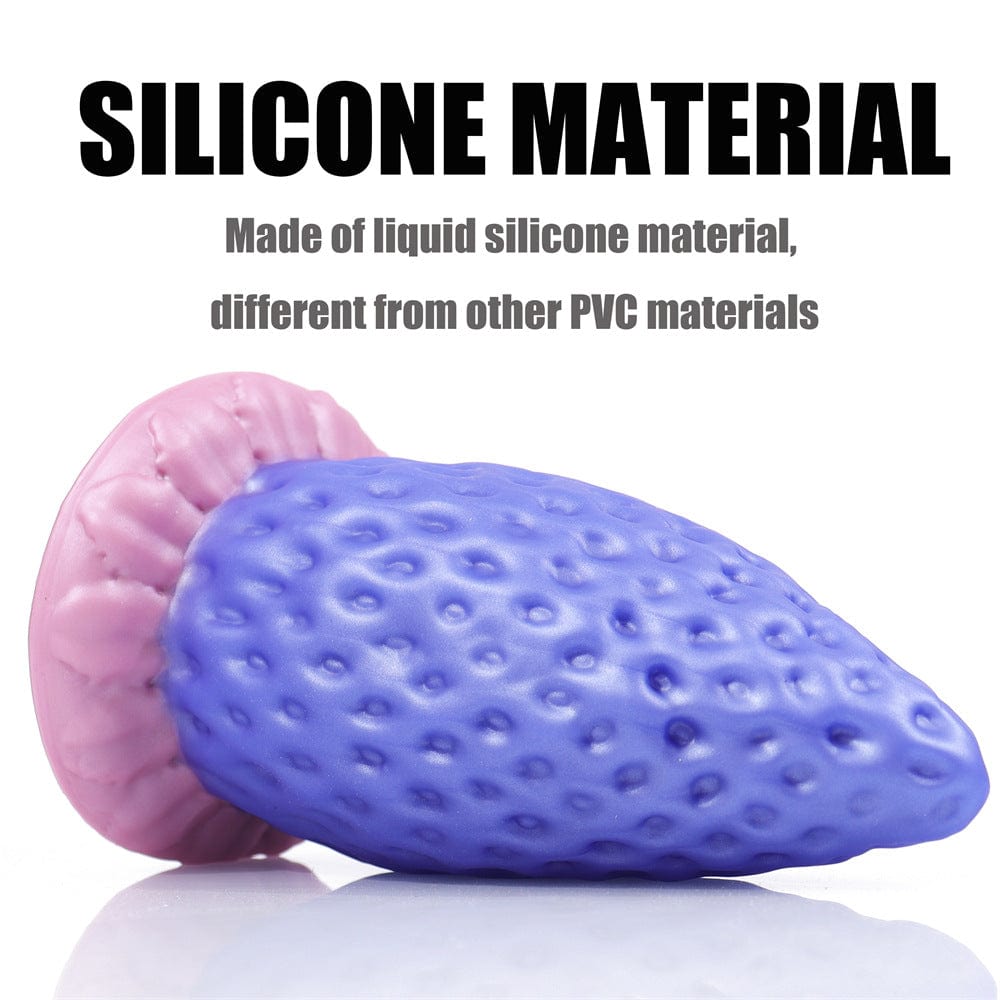 AIMITEX Super Large Strawberry Silicone Butt Plug Anal Sex Toy - Lurevibe