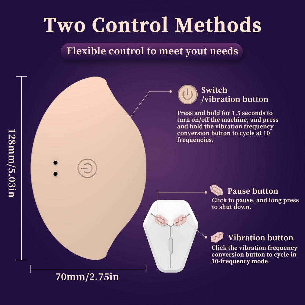 Invisible Wearable Breast Massage Vibrator With Remote Control - Lurevibe