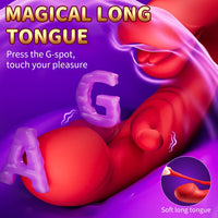 Red Lip Pro Biting Clit Scratching G Spot Vibrator - Lurevibe