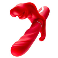 Rose Muncher 3 In 1 Mouth Biting Clitoris G Spot Thrusting Vibrator - Lurevibe