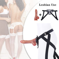 7.68 Inch Dildo Soft Manual Dildo With Double Breasts - Lurevibe