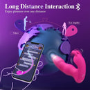 3 In 1 Bunny Wearable Thrusting G Spot Vibrator App Remote Control - Lurevibe