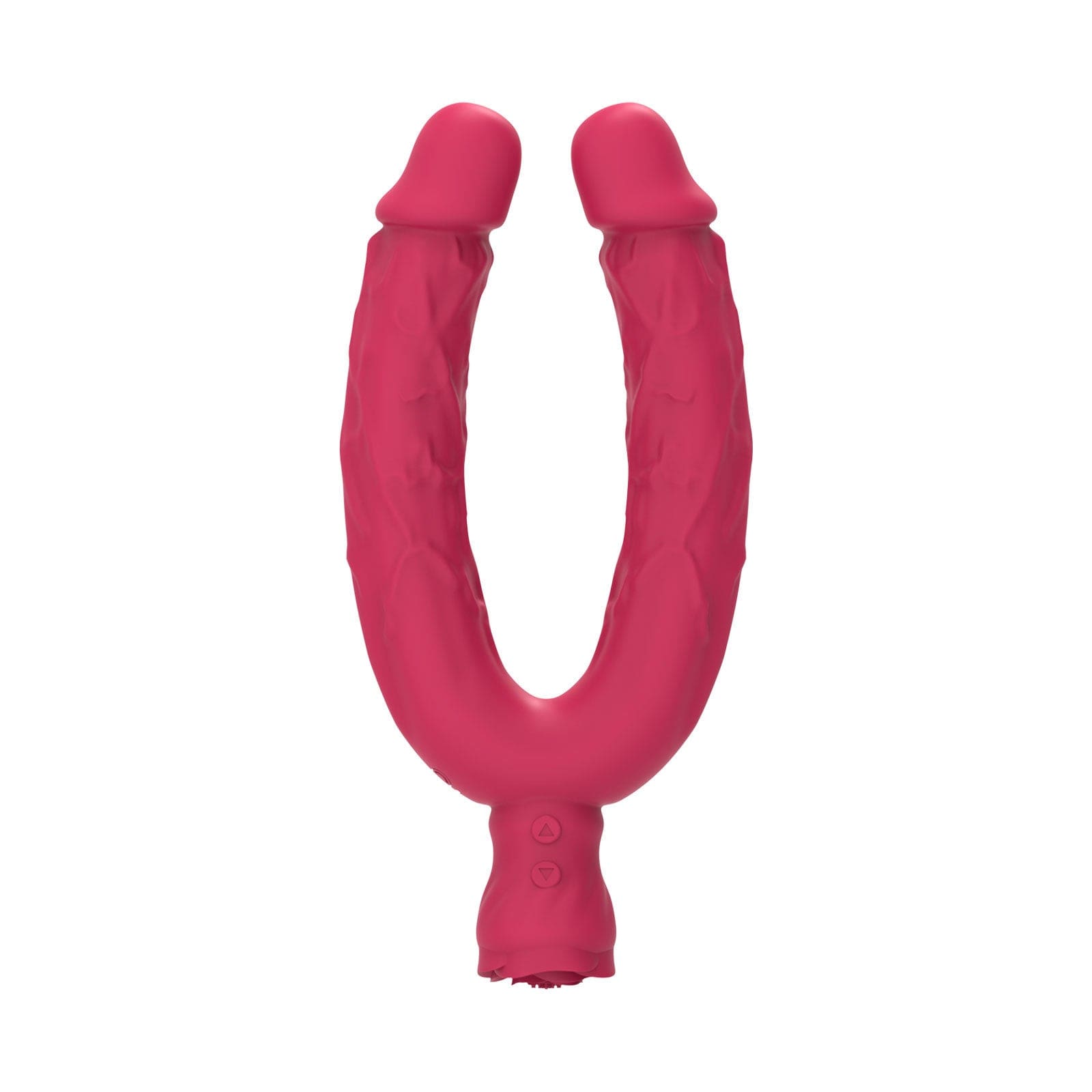 Double Ended Vibrating Rose Dildo Anal Dildo with 10 Vibrating Modes - Lurevibe