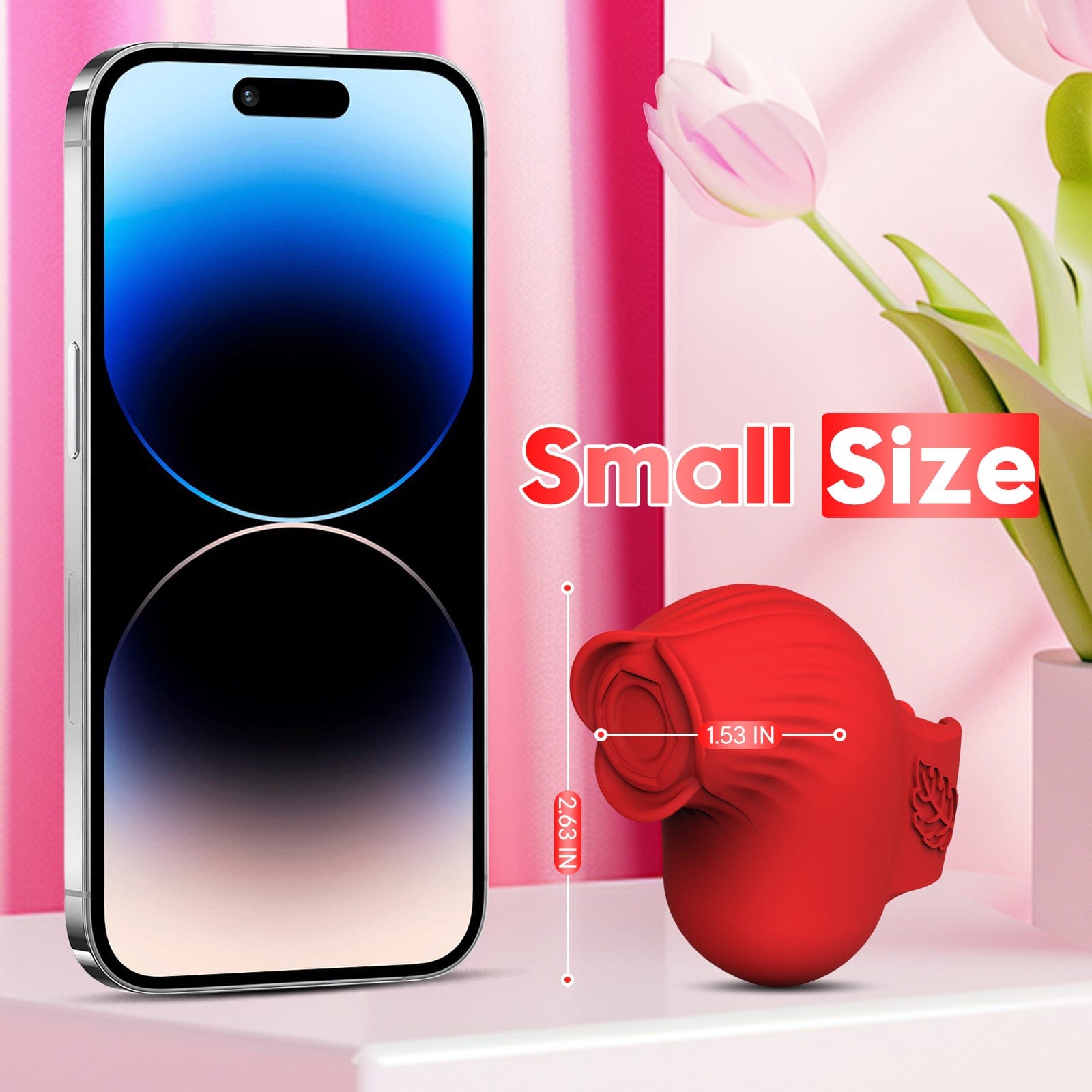Mini Rose Finger Vibrator Clitoral stimulation for Couples flirting - Lurevibe