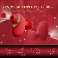 Love Shape Finger Sucking Vibrator Clitoris Stimulation For Couple Foreplay - Lurevibe