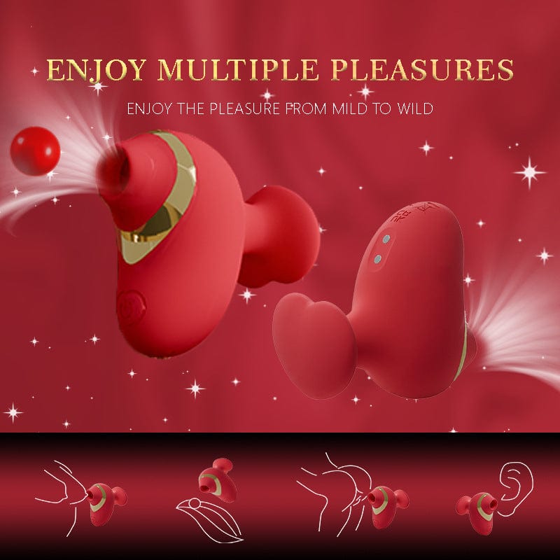 Love Shape Finger Sucking Vibrator Clitoris Stimulation For Couple Foreplay - Lurevibe