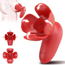 Rose kneader 10 Vibration & Pinching Breast Stimulator with Petal Kneading - Lurevibe