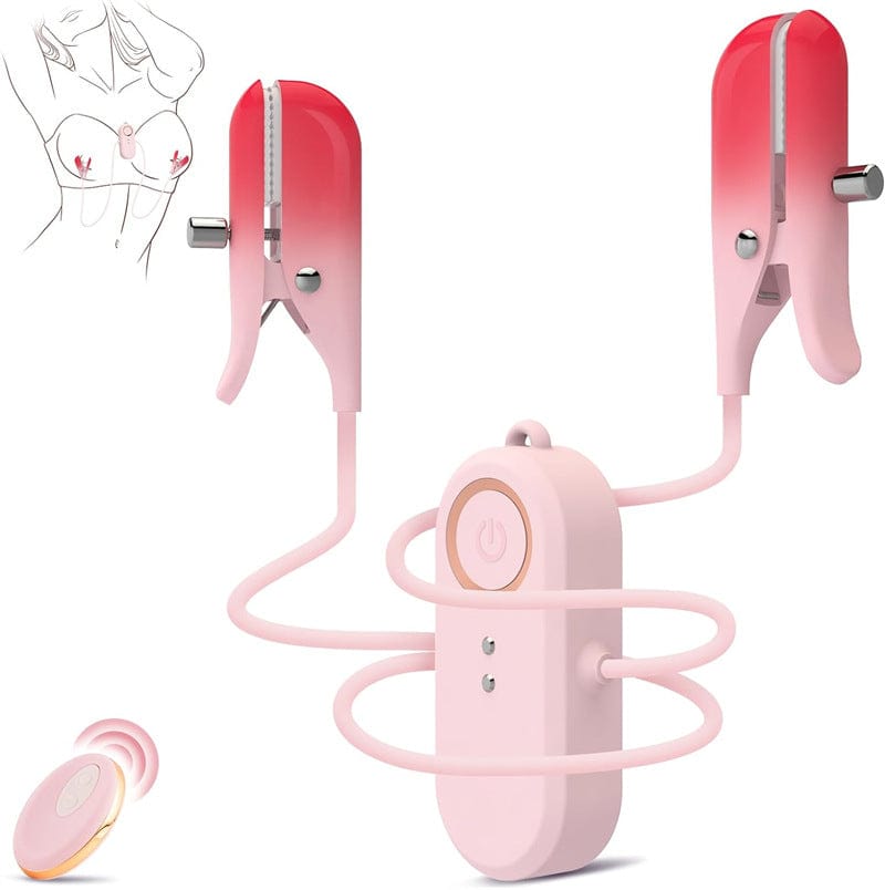 2 In 1 Wearable Nipple Clitoral Clamps Stimulation Vibrator For Women - Lurevibe