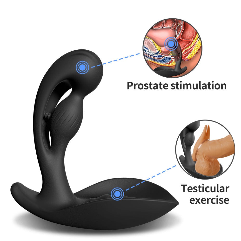 Yeain Prostate Massager 3 Motors 10 Vibrating Anus Testicles Stimulation - Lurevibe