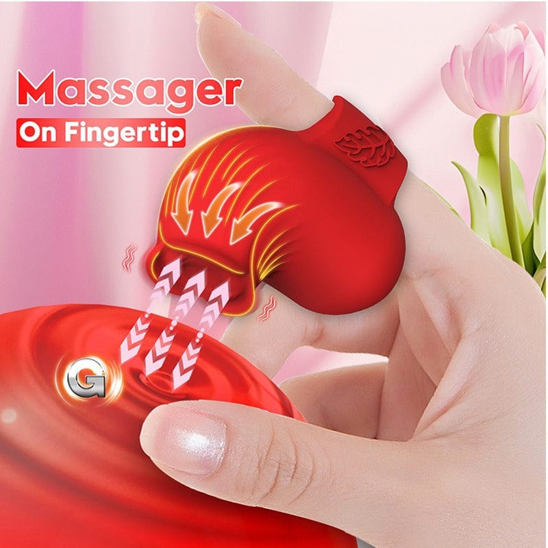 Mini Rose Finger Vibrator Clitoral stimulation for Couples flirting - Lurevibe