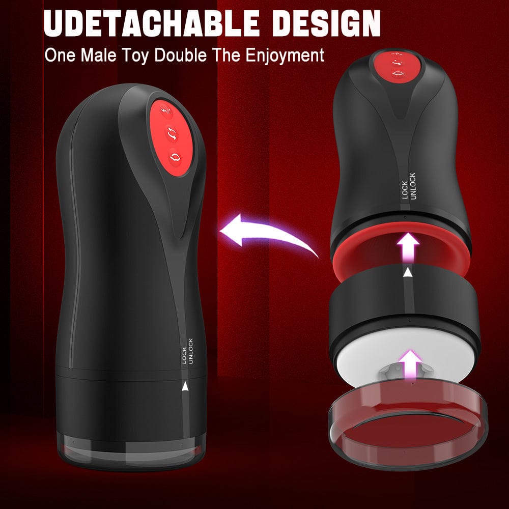 3 Swirling 5 Tightening 10 Vibration Male Blowjob Stroker - Lurevibe