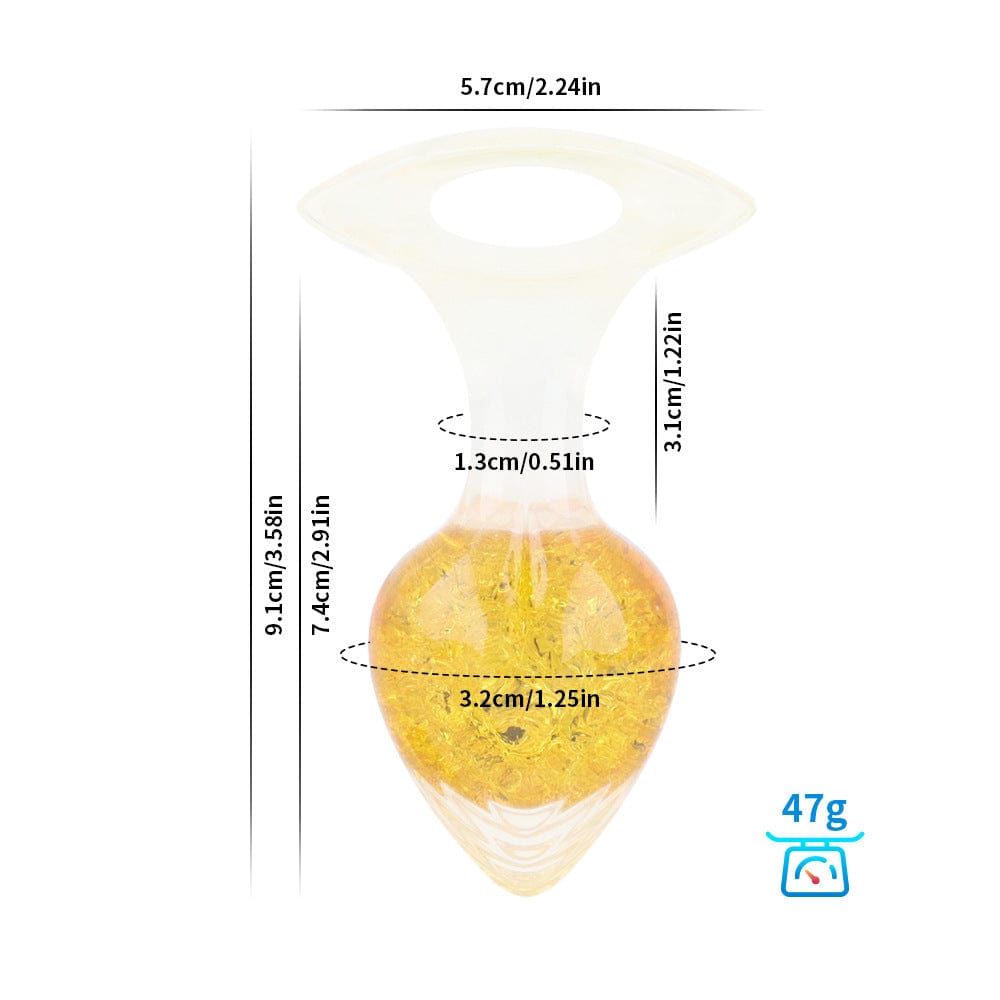 Love-shaped Crystal Wearable Butt Plug for Anal Sex