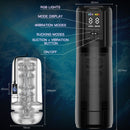 2 in 1 Waterproof Auto Suction Vibration Male Masturbator - Lurevibe