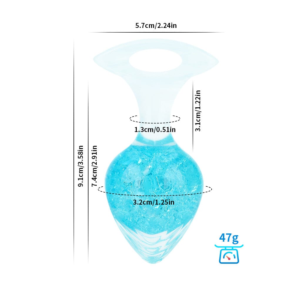 Love-shaped Crystal Wearable Butt Plug for Anal Sex