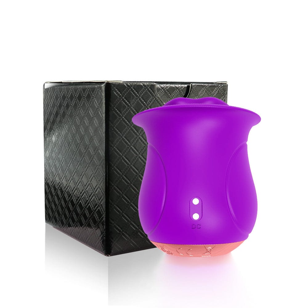 Rose Muncher - Licking Tongue Vibrator 10 French Kissing Modes - Lurevibe