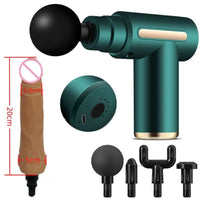 Massage Gun Modified Hand-Held Cannon Head Massage Female Masturbation Penis Back Court Vibrator - Lurevibe