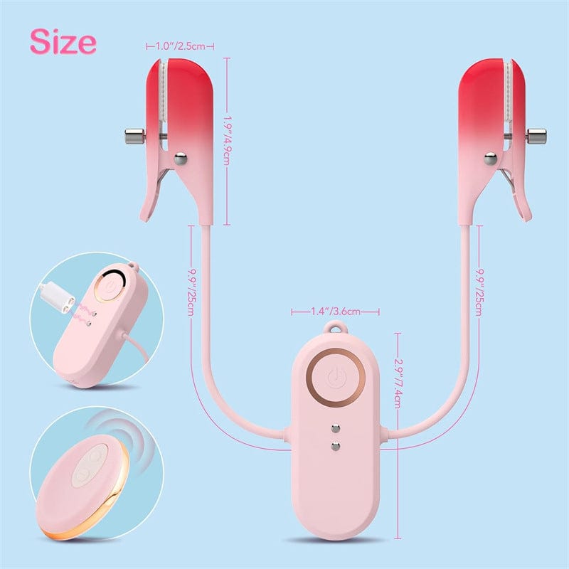 2 In 1 Wearable Nipple Clitoral Clamps Stimulation Vibrator For Women - Lurevibe