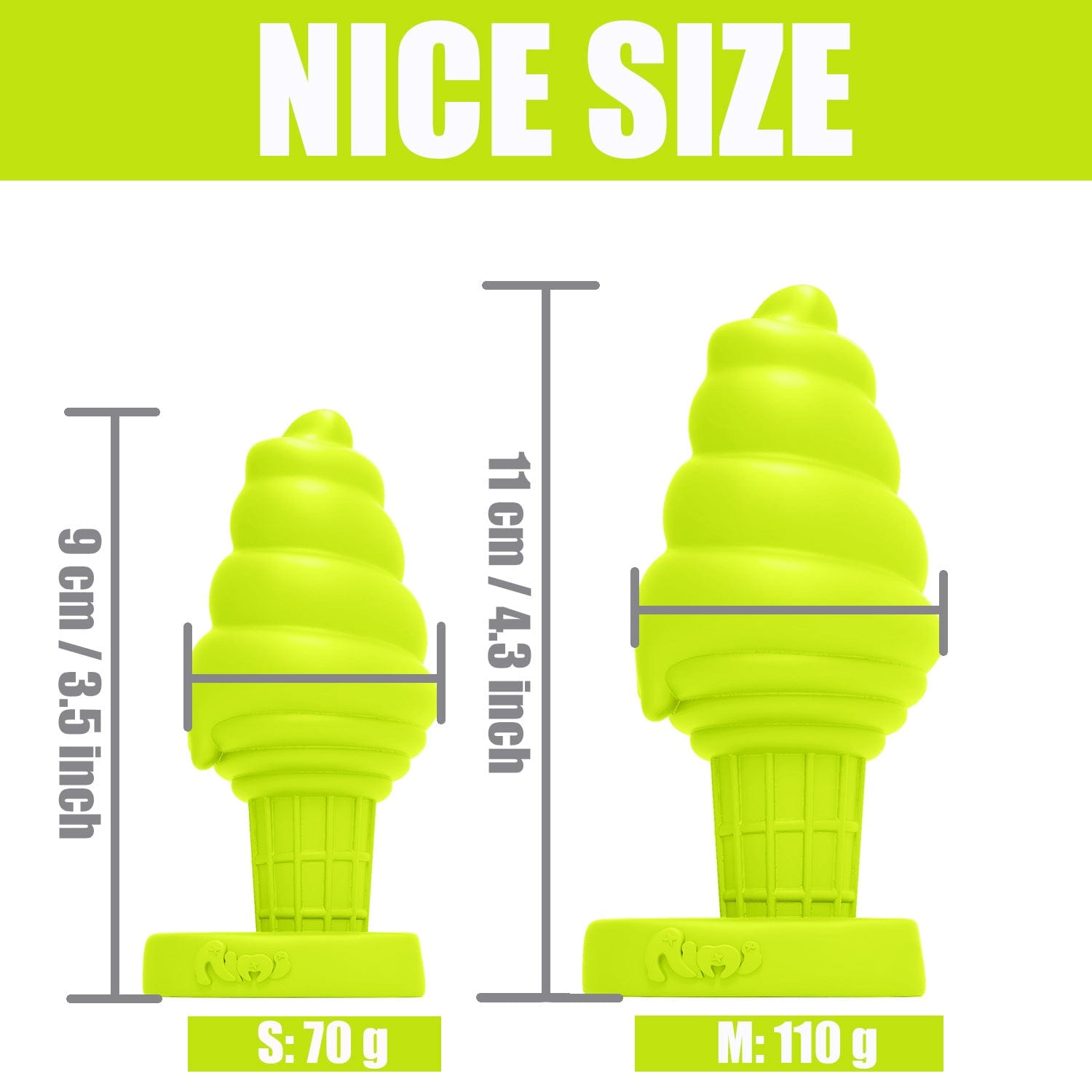 Aimitex Ice Cream Colorful Silicone Butt Plug Anal Expansion plug - Lurevibe