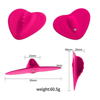 Heart-Shaped Invisible Wireless Remote Control Wearable Vibrator - Lurevibe