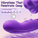 Rose Muncher Clitoris Biting Rolling Ball G Spot Vibrator - Lurevibe