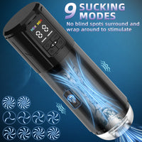 2 in 1 Waterproof Auto Suction Vibration Male Masturbator - Lurevibe