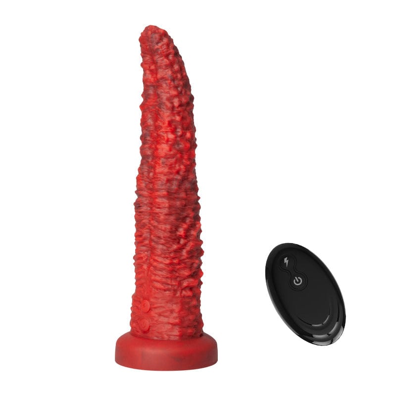 9.5-inch Realistic Monster Tongue Thrusting Dildo Vibrator With Remote Control - Lurevibe