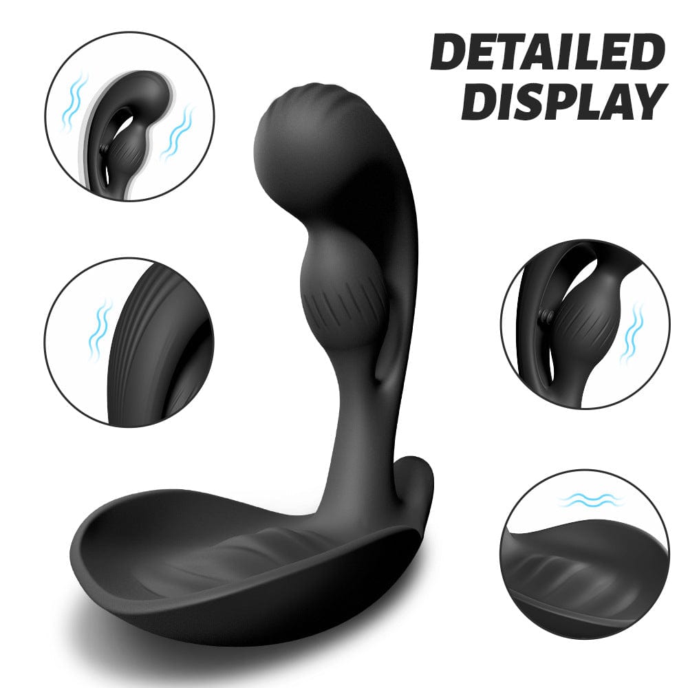 Yeain Prostate Massager 3 Motors 10 Vibrating Anus Testicles Stimulation - Lurevibe