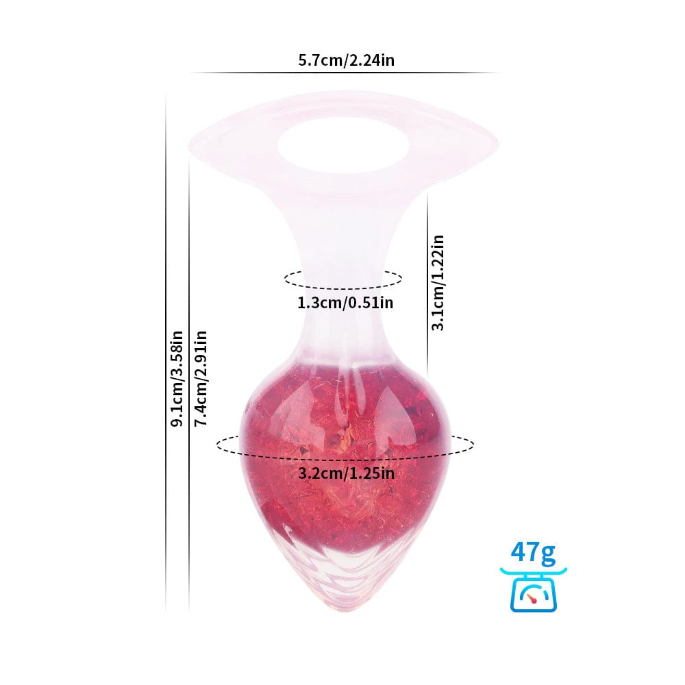 Love-shaped Crystal Wearable Butt Plug for Anal Sex