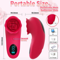 Rose Sex Toy Mini Vibrator for Womens Tapping Vibrating sex toy - Lurevibe