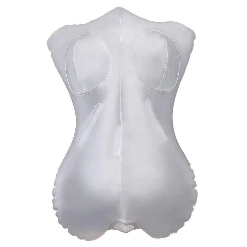 PVC Inflatable Female Half-body Toroso Transparent Model - Lurevibe