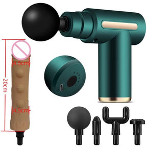 Massage Gun Modified Hand-Held Cannon Head Massage Female Masturbation Penis Back Court Vibrator - Lurevibe