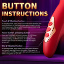 Red Lip Pro Biting Clit Scratching G Spot Vibrator - Lurevibe