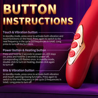 Red Lip Pro Biting Clit Scratching G Spot Vibrator - Lurevibe