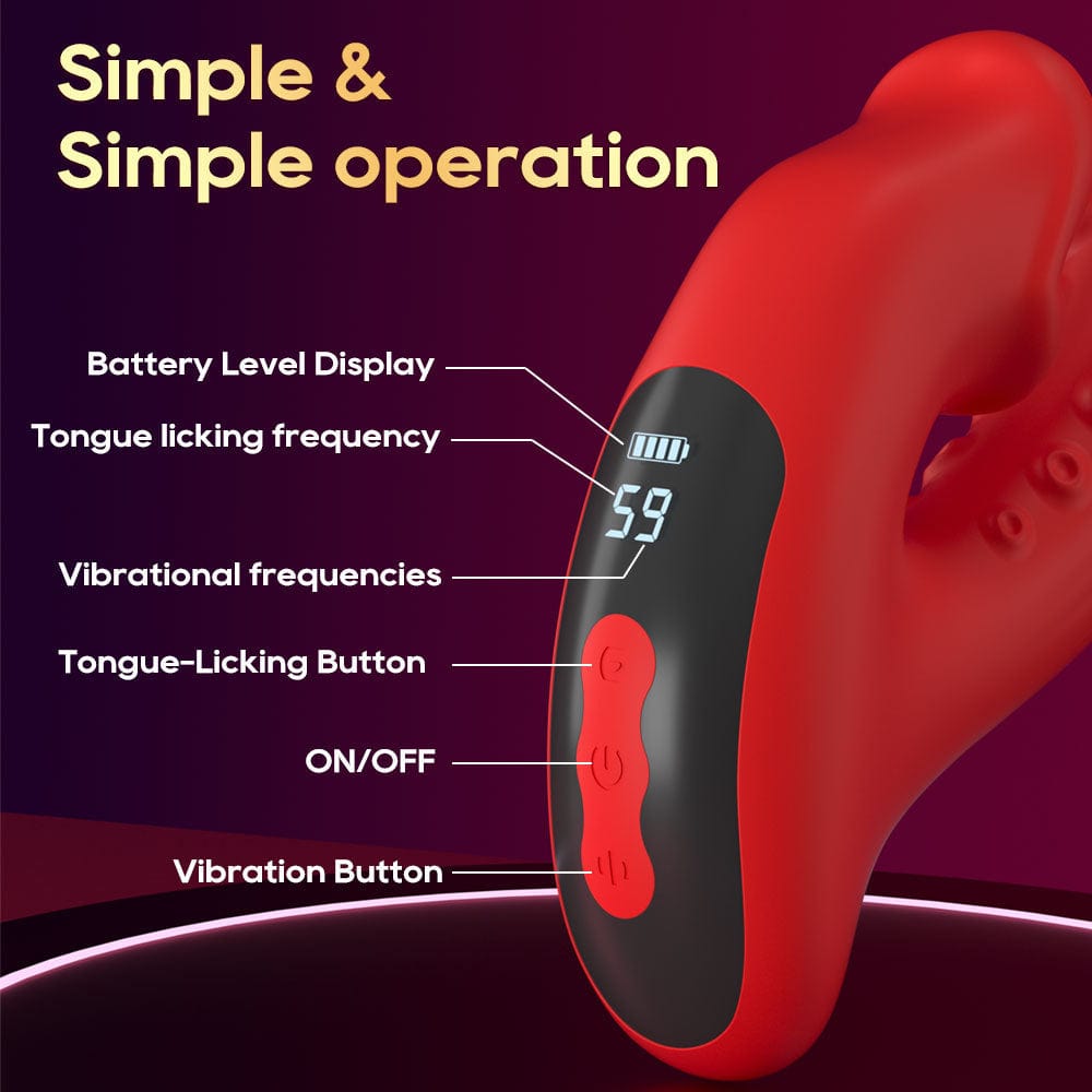 Tentacle Tongue Licking Double-headed G-spot Clitoris Vibrator