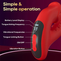 Tentacle Tongue Licking Double-headed G-spot Clitoris Vibrator