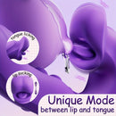 Rose Muncher Clitoris Biting Rolling Ball G Spot Vibrator - Lurevibe